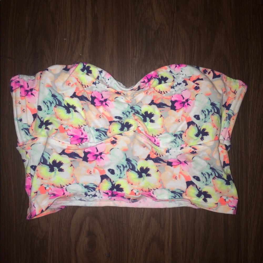 Women’s Floral Bandeau- PINK Victoria’s Secret
